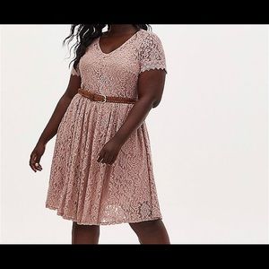 NWT Torrid Taupe Skater Dress